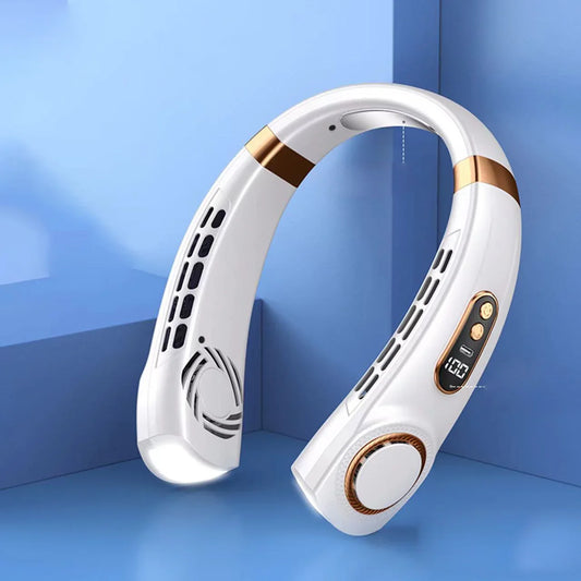 Ventilateur de cou – LED & 4 Plaques Refroidissantes