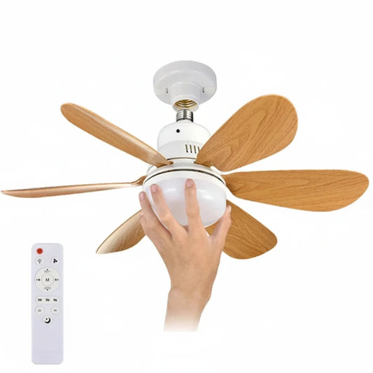Ventilateur de Plafond LED E26/E27 – Télécommande, Variateur & Veilleuse Nuit