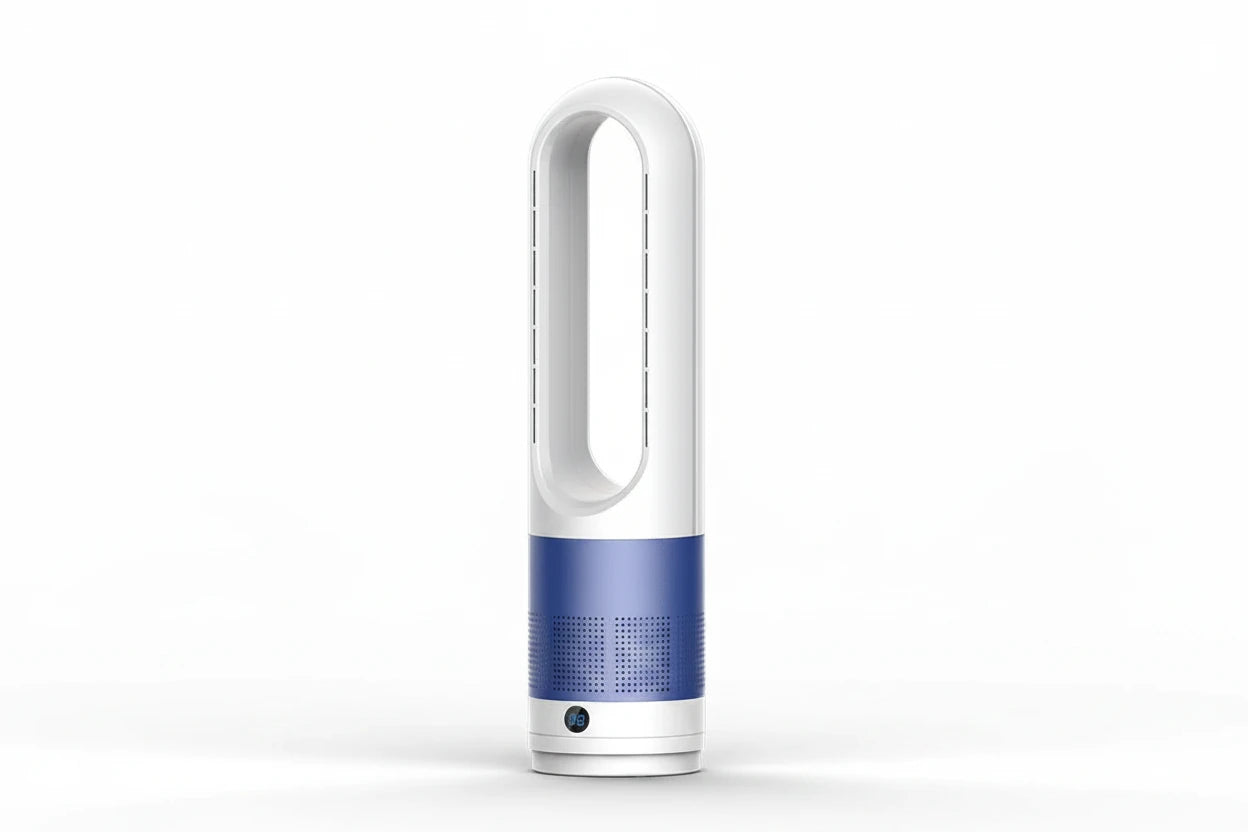 Ventilateur Tour Sans Lames avec Télécommande – 8 Vitesses, Oscillation 80°, Minuterie 8H, 220V