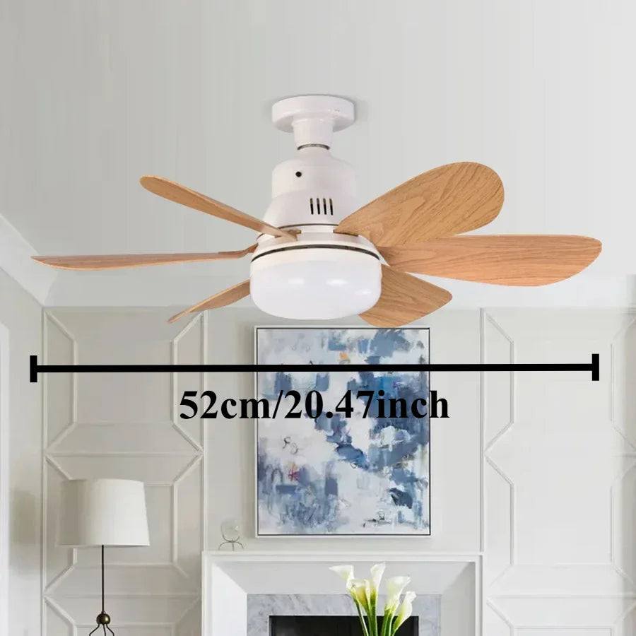 Ventilateur de Plafond LED E26/E27 – Télécommande, Variateur & Veilleuse Nuit