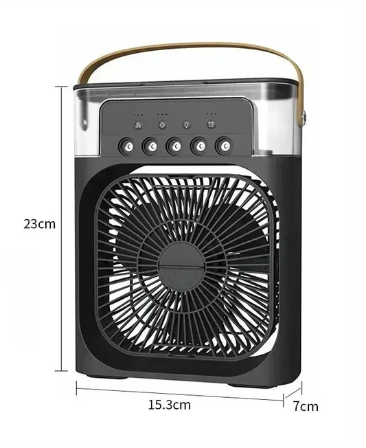 Climatiseur Personnel 3-en-1 – Ventilateur, Humidificateur & Veilleuse LED