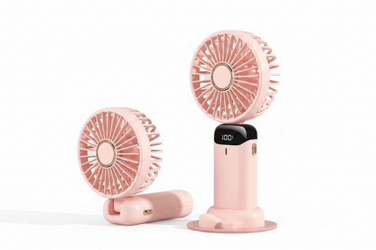Ventilateur Portable 5 Vitesses avec Support Téléphone